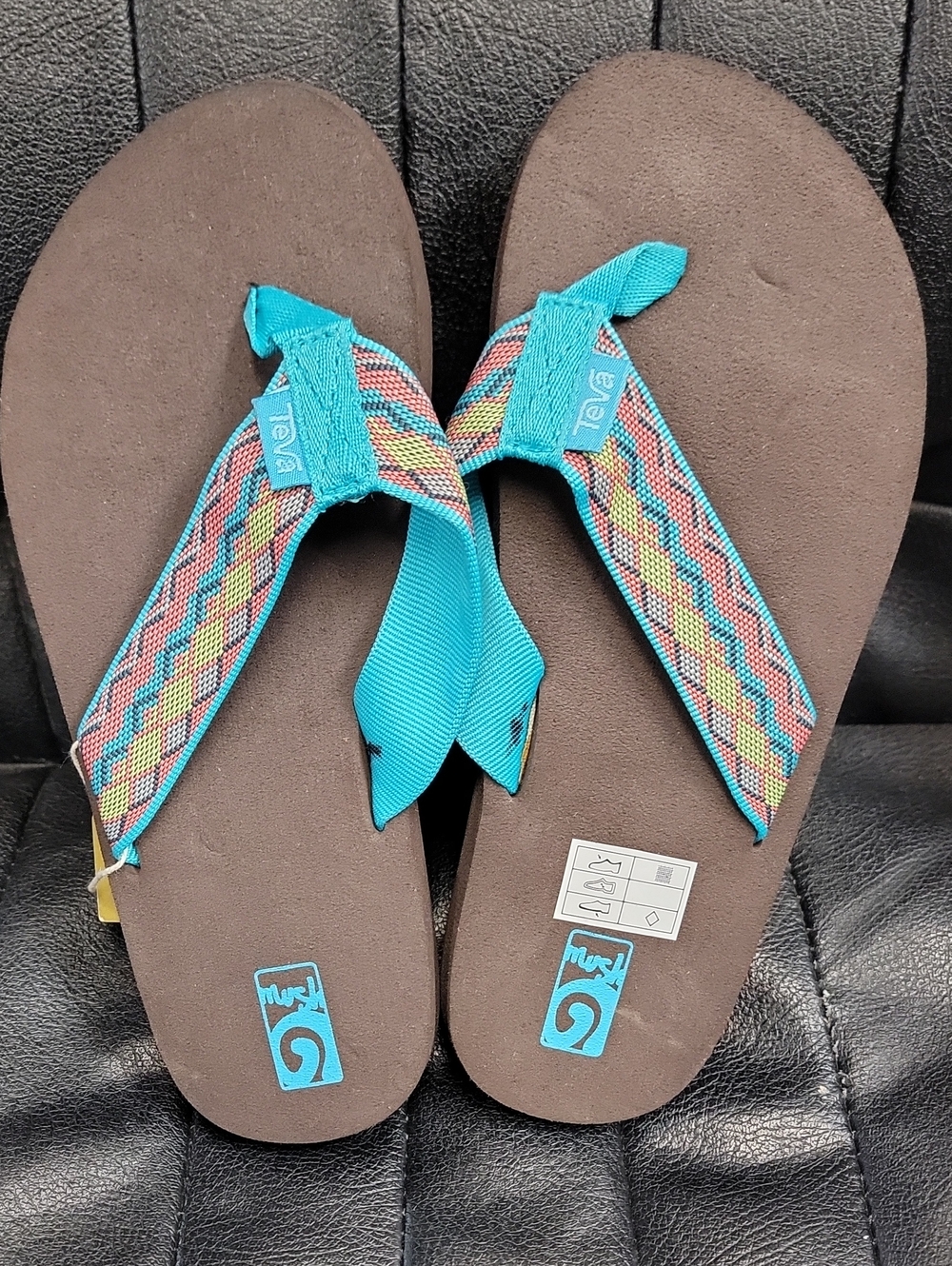 Teva Turquoise Multicolor Strap Women’s Sandals